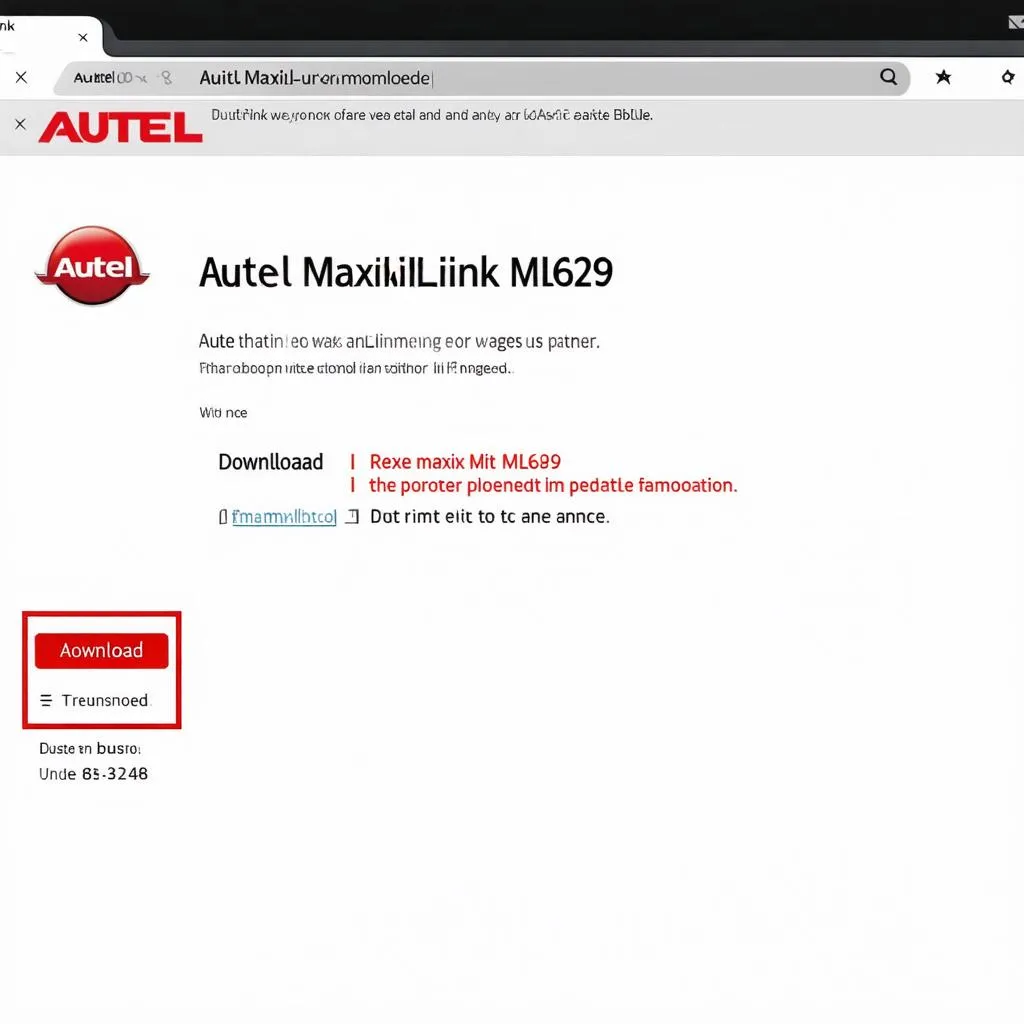 Autel MaxiLink ML629 Update Download