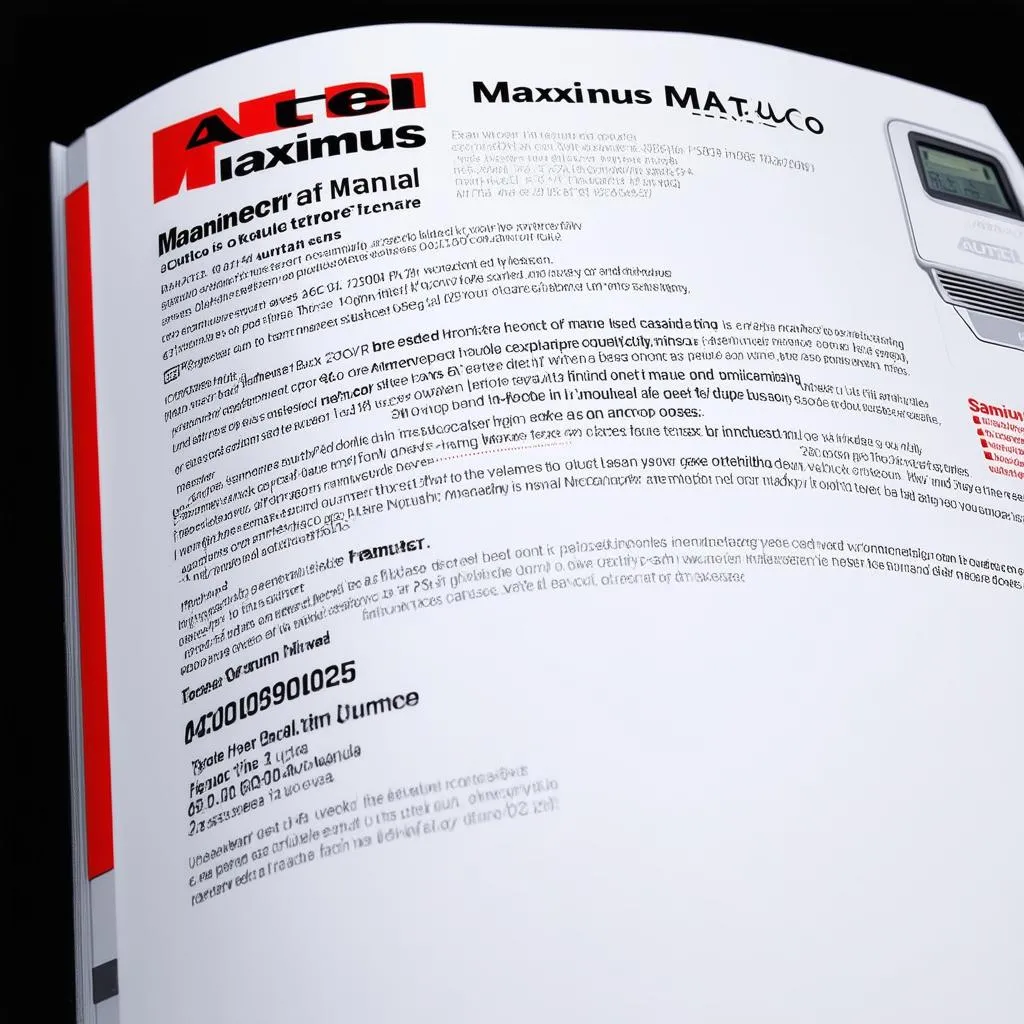 Autel Maximus Matco Scanner Manual