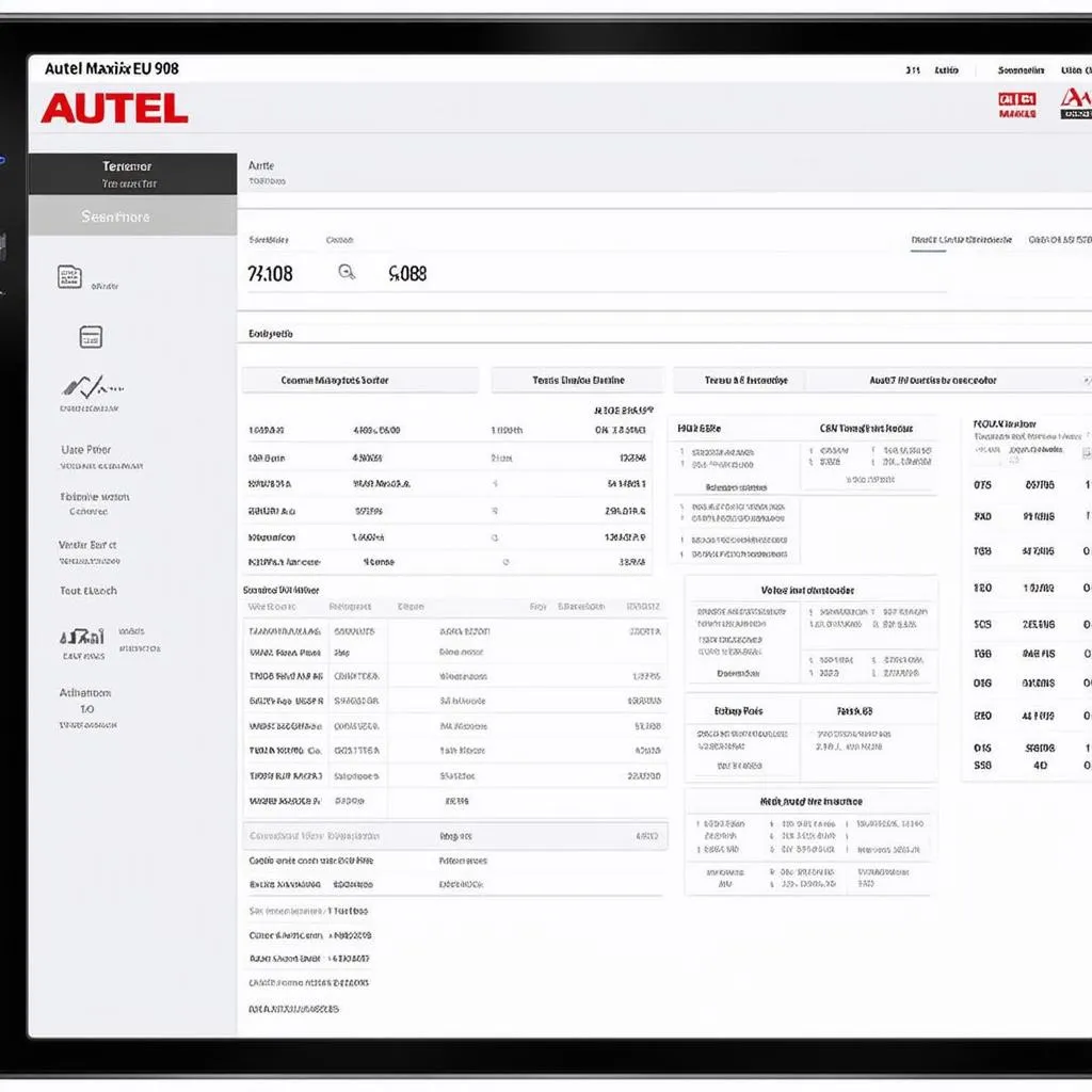 Autel MaxiPRO EU908 Interface