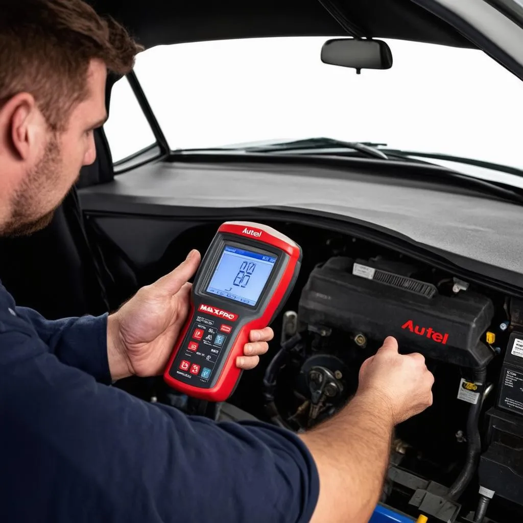 Autel MaxiPro Scanner with Car