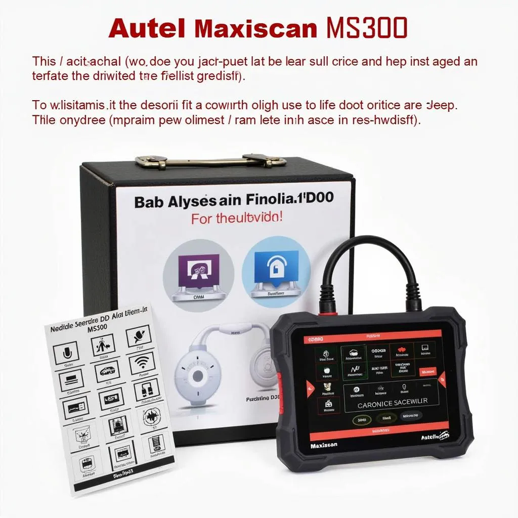 Autel Maxiscan MS300 Can Diagnostic Scan Tool