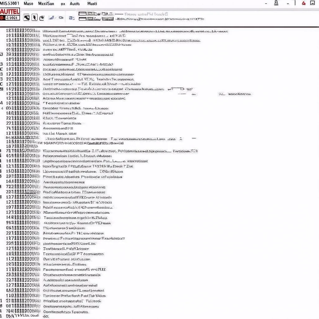 Autel MaxiScan MS300 Diagnostic Trouble Codes