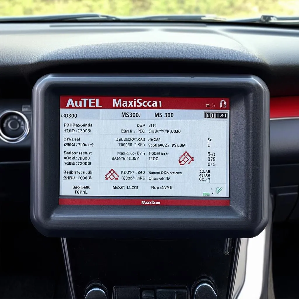 Autel MaxiScan MS300 OBDII Scanner Display