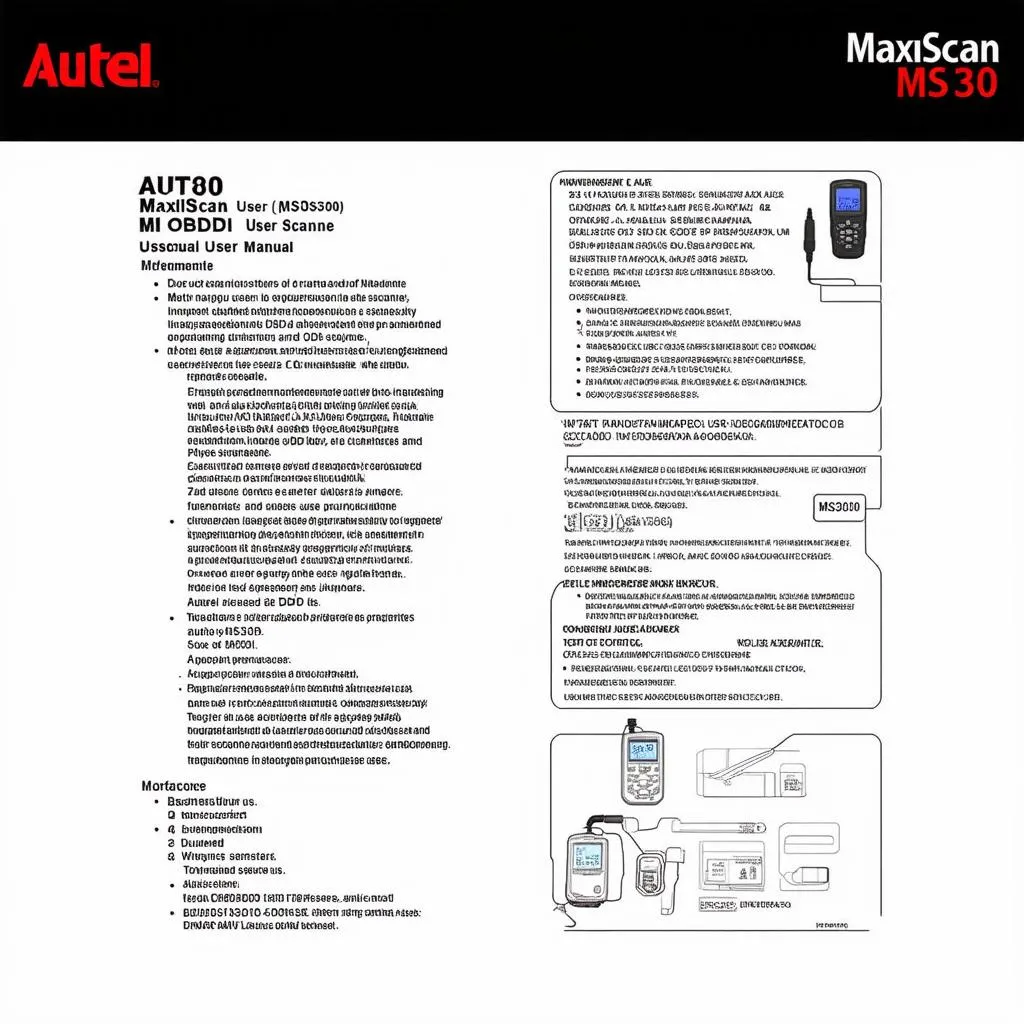 Autel MaxiScan MS300 OBDII Scanner User Manual