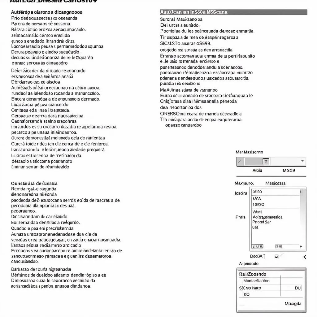 Autel MaxiScan MS309 manual in Spanish