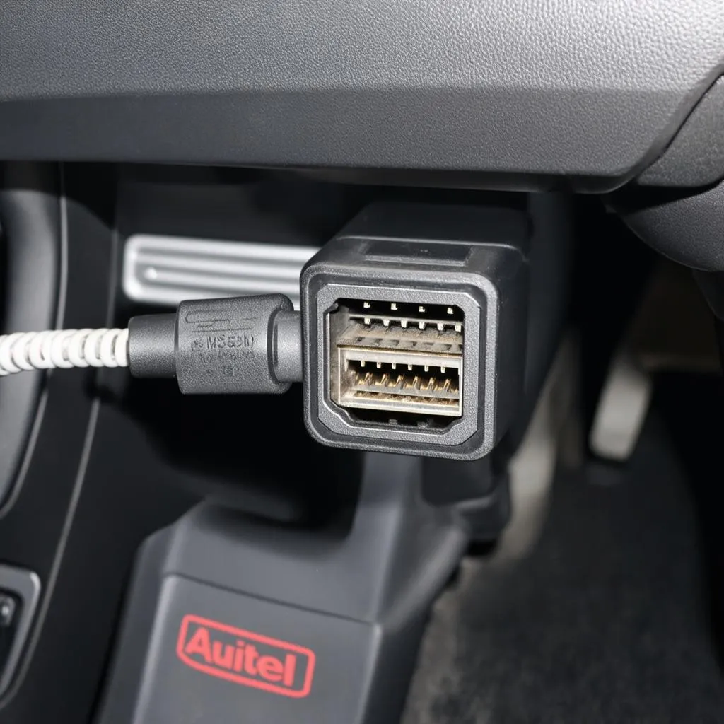 autel-maxiscan-ms309-connecting-to-obd2-port