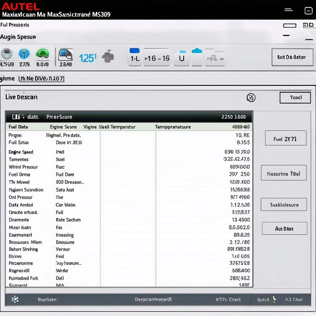 Autel MaxiScan MS309 Display