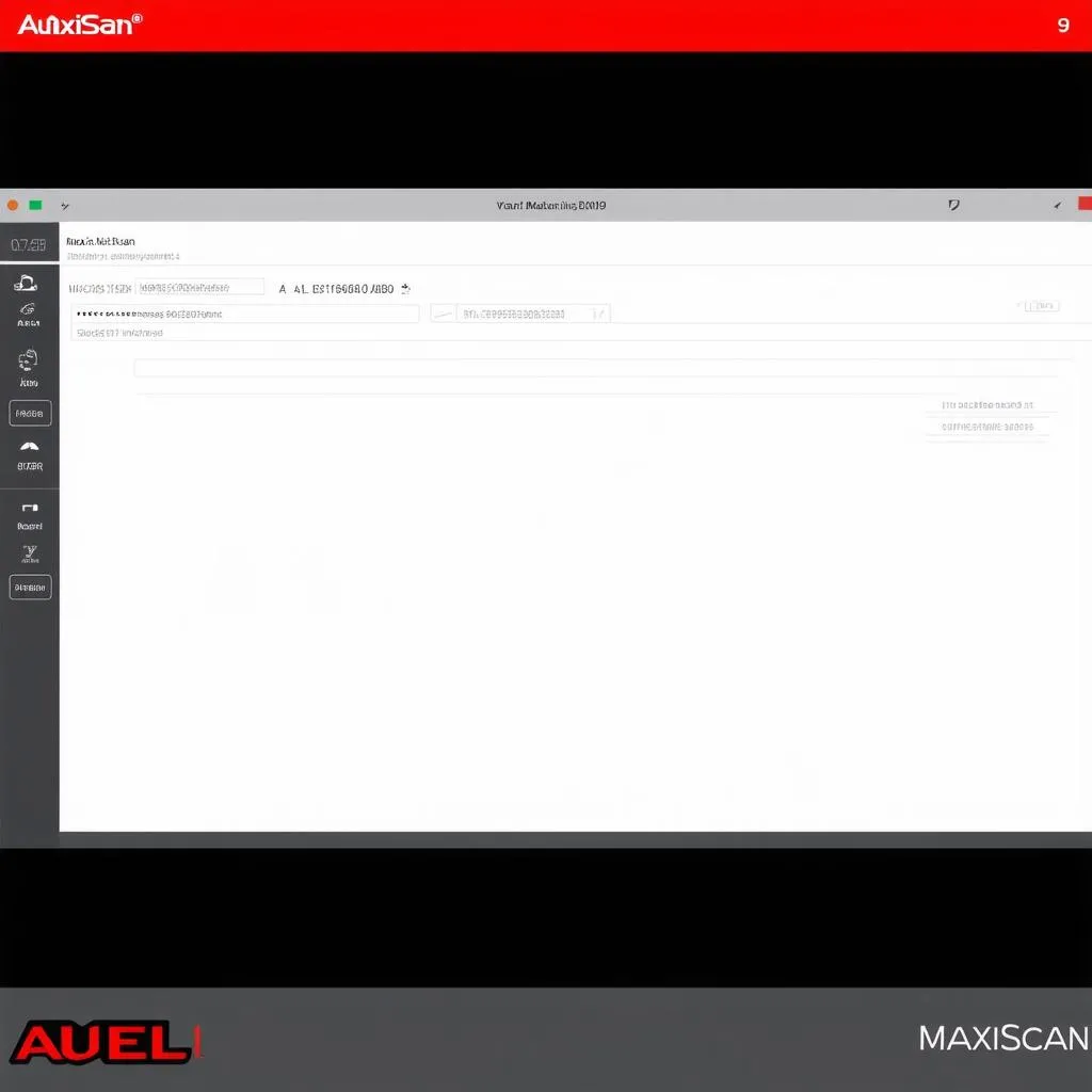 Autel MaxiScan Software User Interface