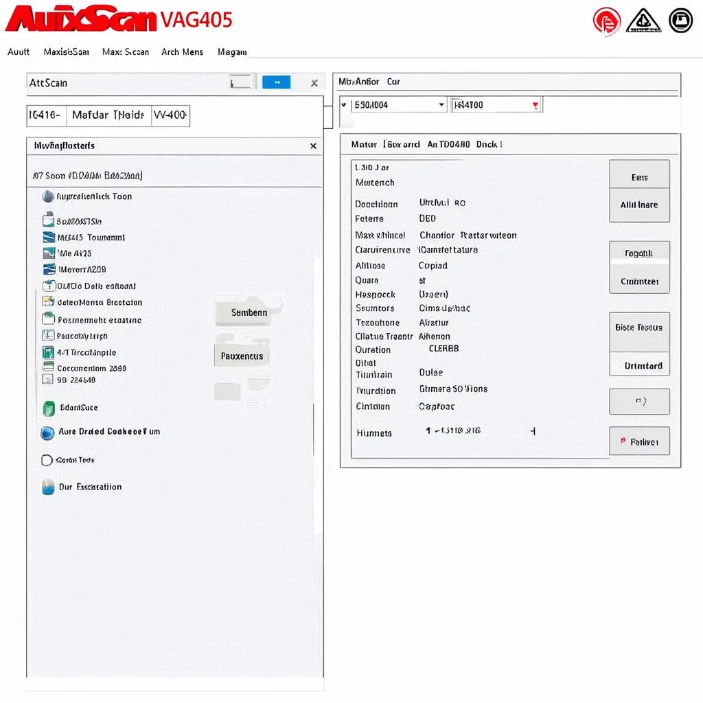 Autel MaxiScan VAG405 Software