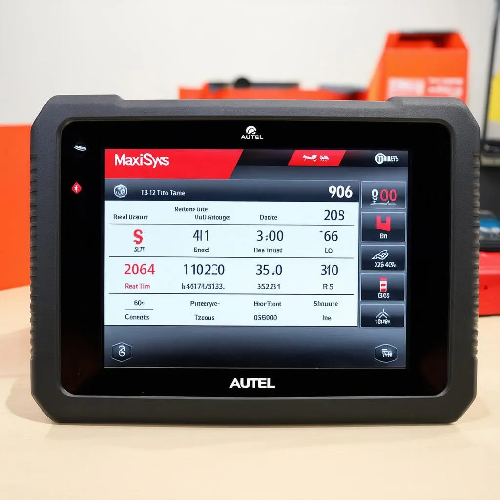 Autel MaxiSys 906 user interface