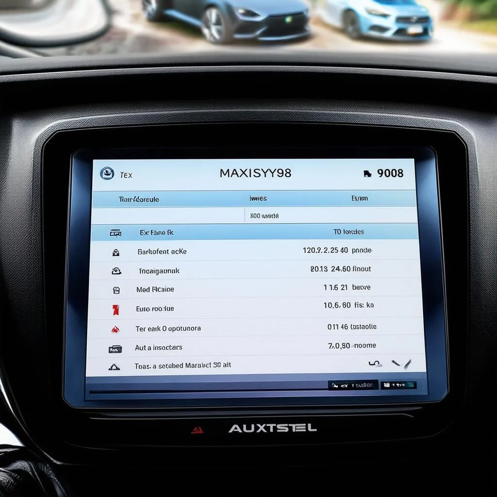 Autel MaxiSys 908 diagnostic screen
