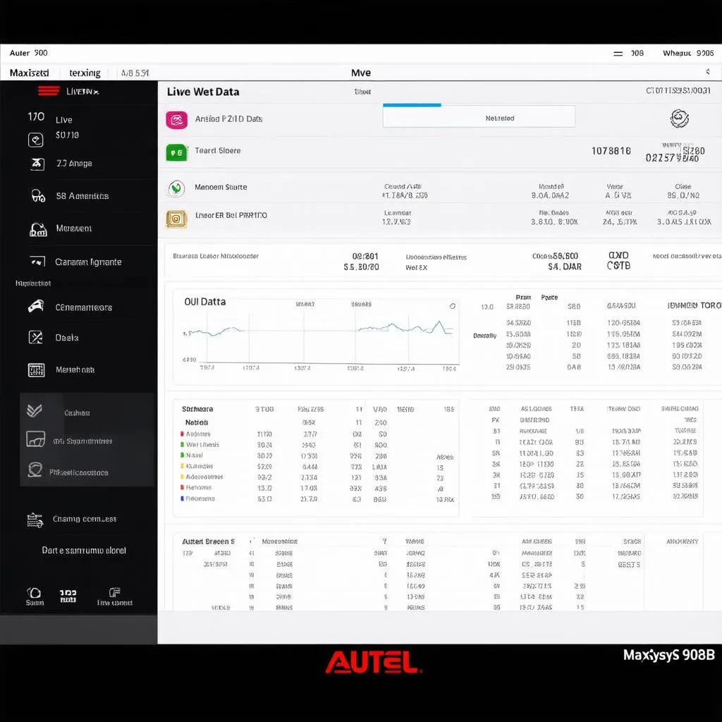 Autel MaxiSys 908P user interface