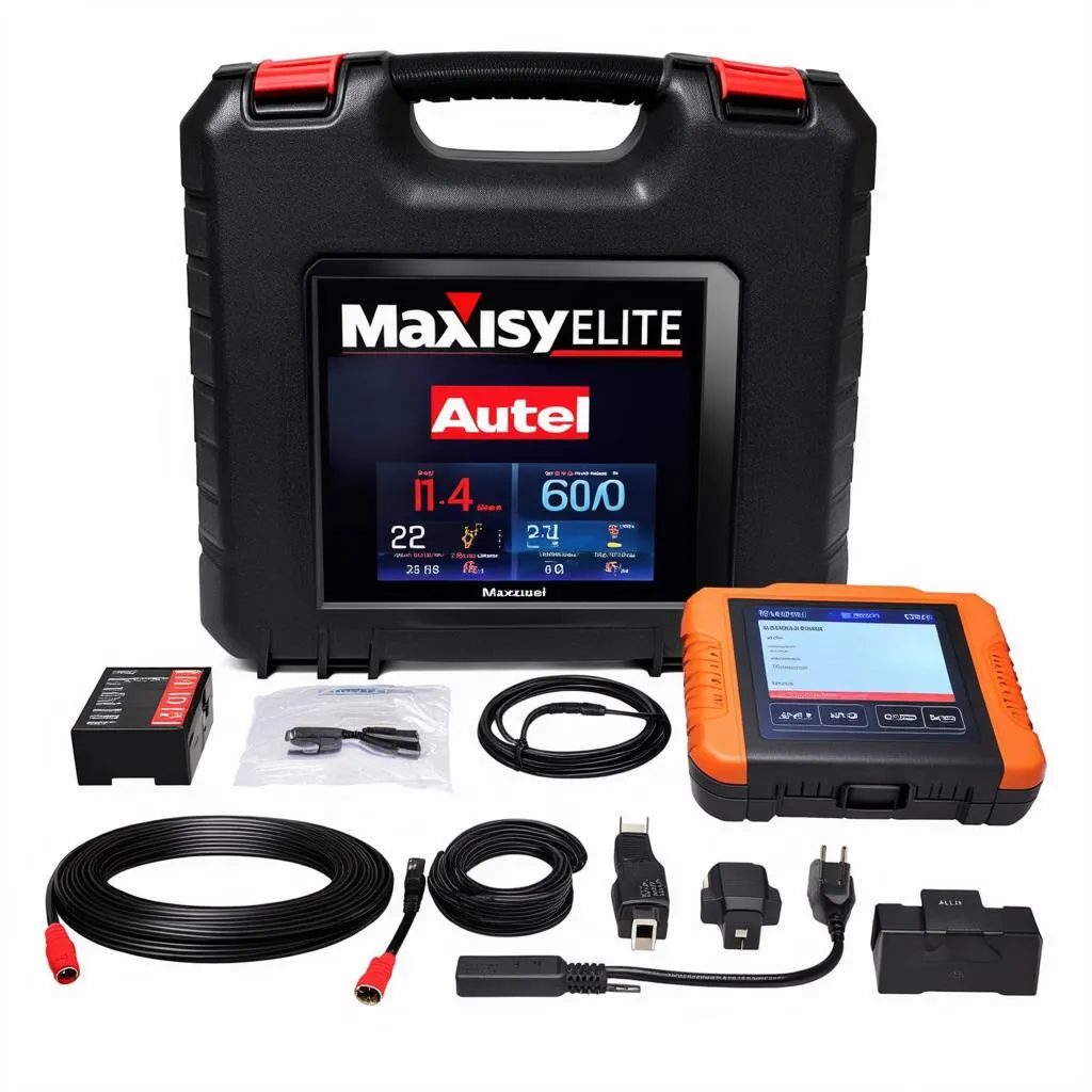 Autel Maxisys Elite package with all the accessories