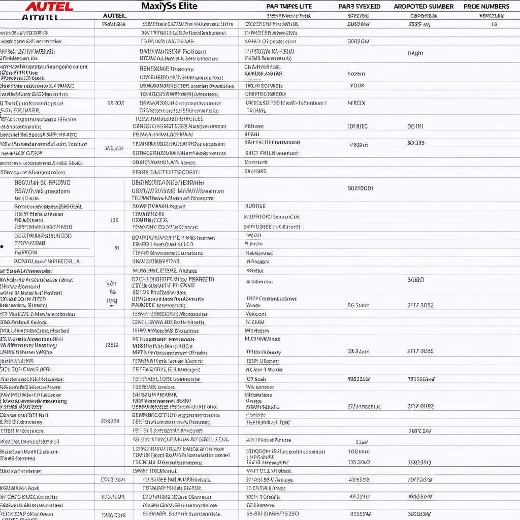 autel-maxisys-elite-part-numbers