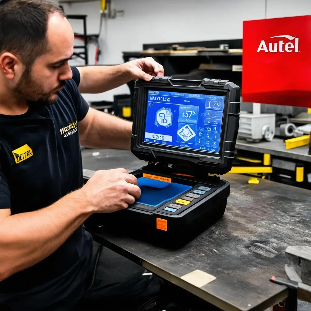 Autel Maxisys Elite in Repair Workshop