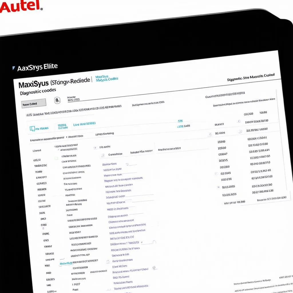 Autel MaxiSys Elite diagnostic report