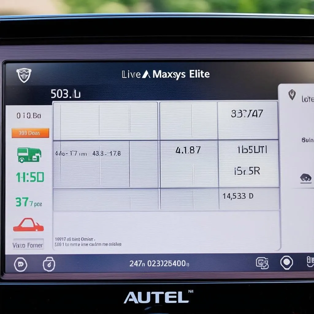 Autel Maxisys Elite Screen