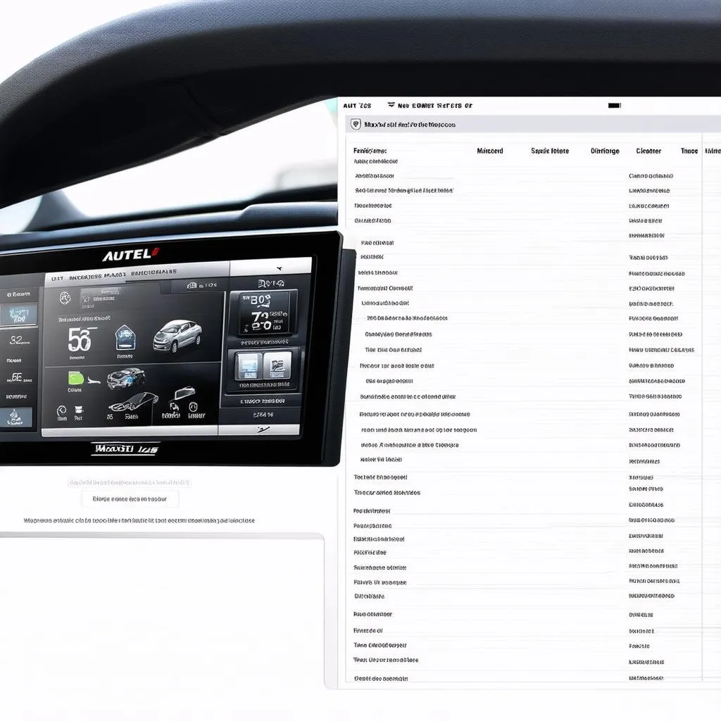 Autel Maxisys Elite User Interface