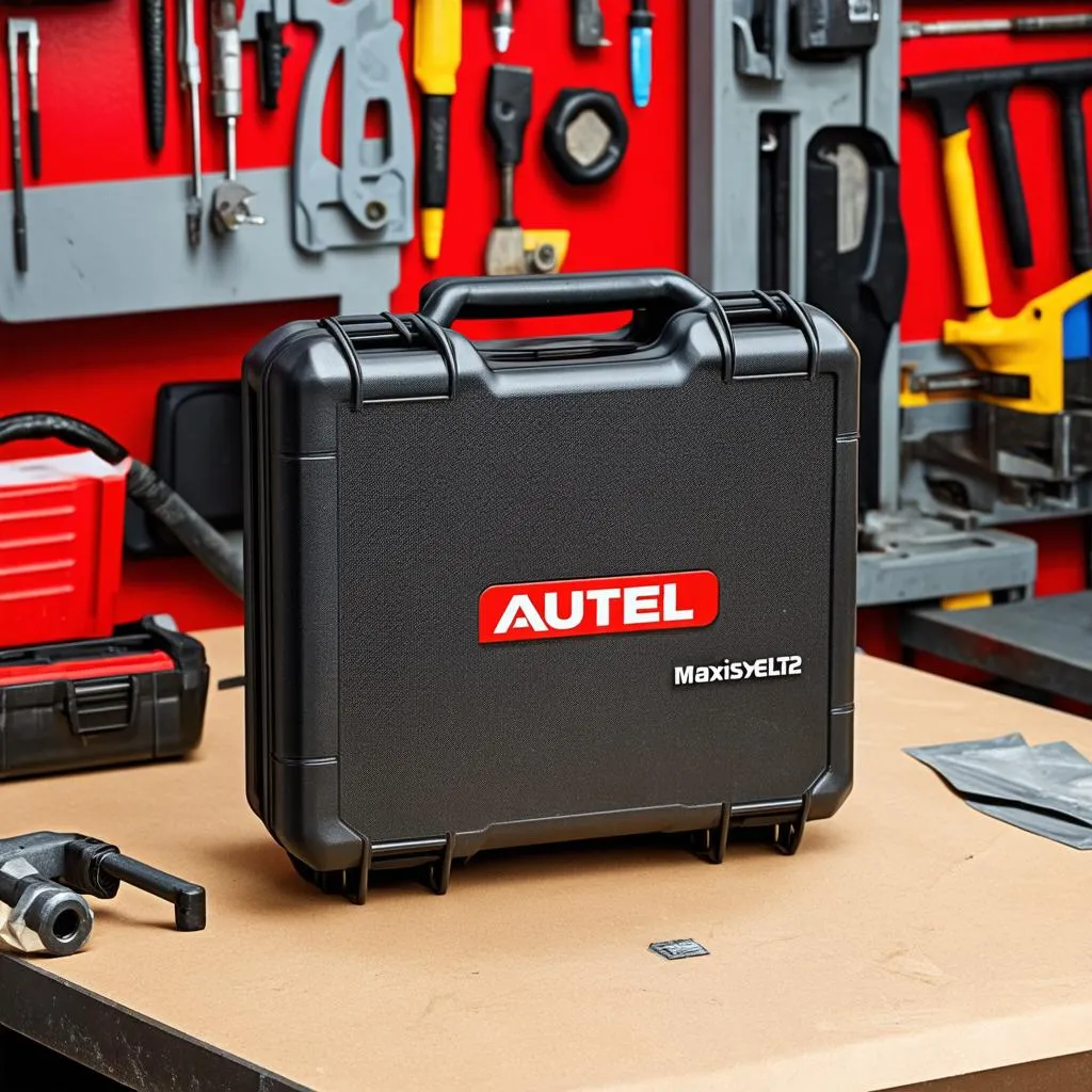 Autel MaxiSys Elite2 Case on Workbench