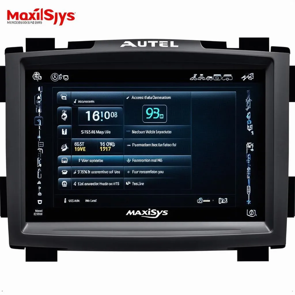 Autel MaxiSys Mercedes Screen