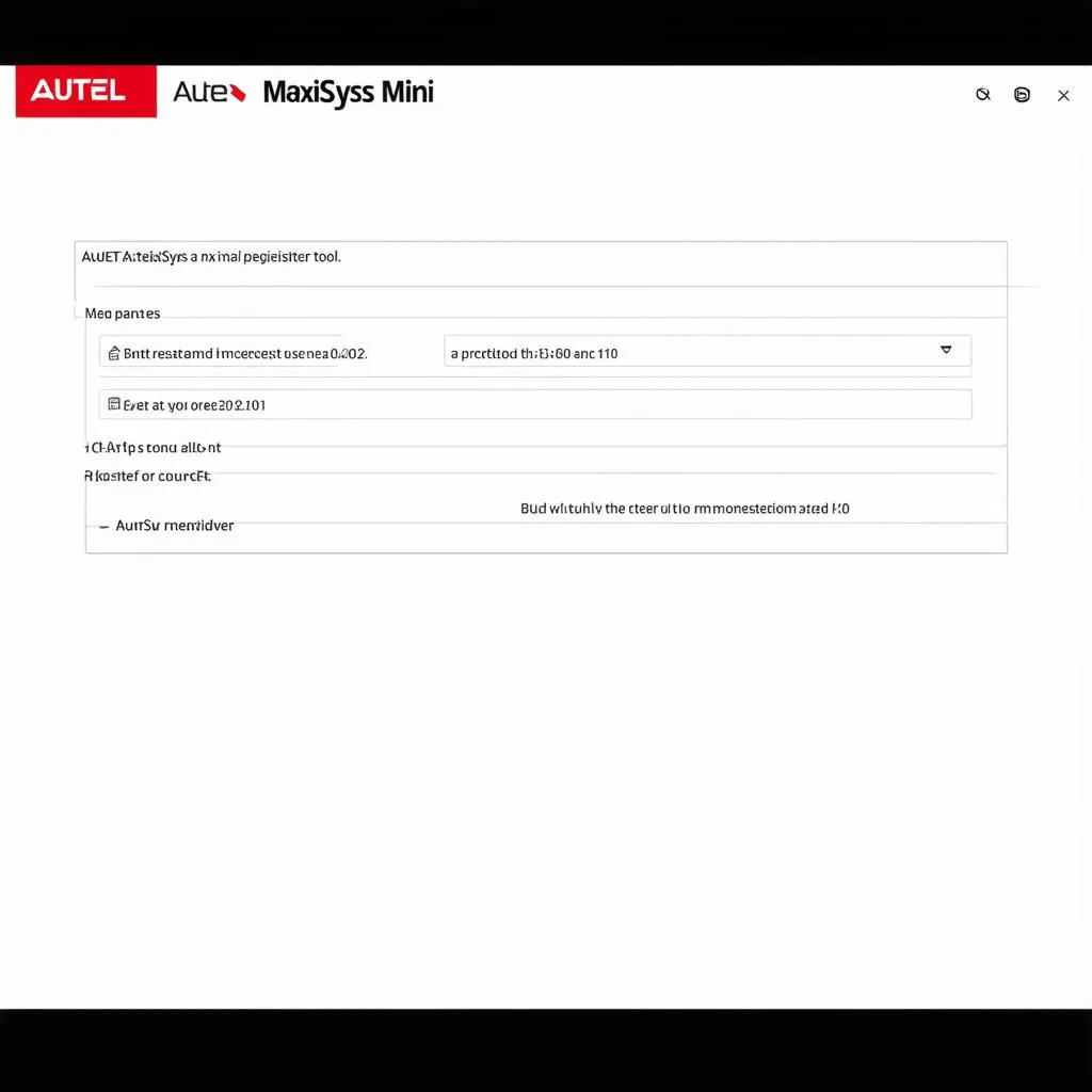 Autel MaxiSys Mini Registration Guide