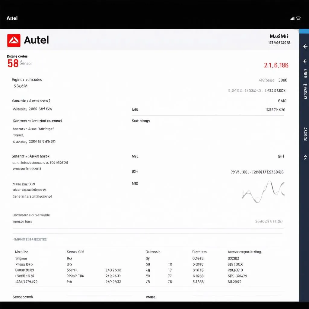 Autel MaxiMini Diagnostic Results