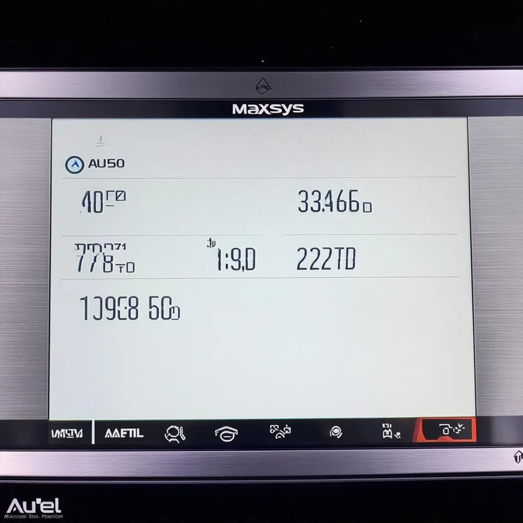 Autel Maxisys MS906 Diagnostic Screen