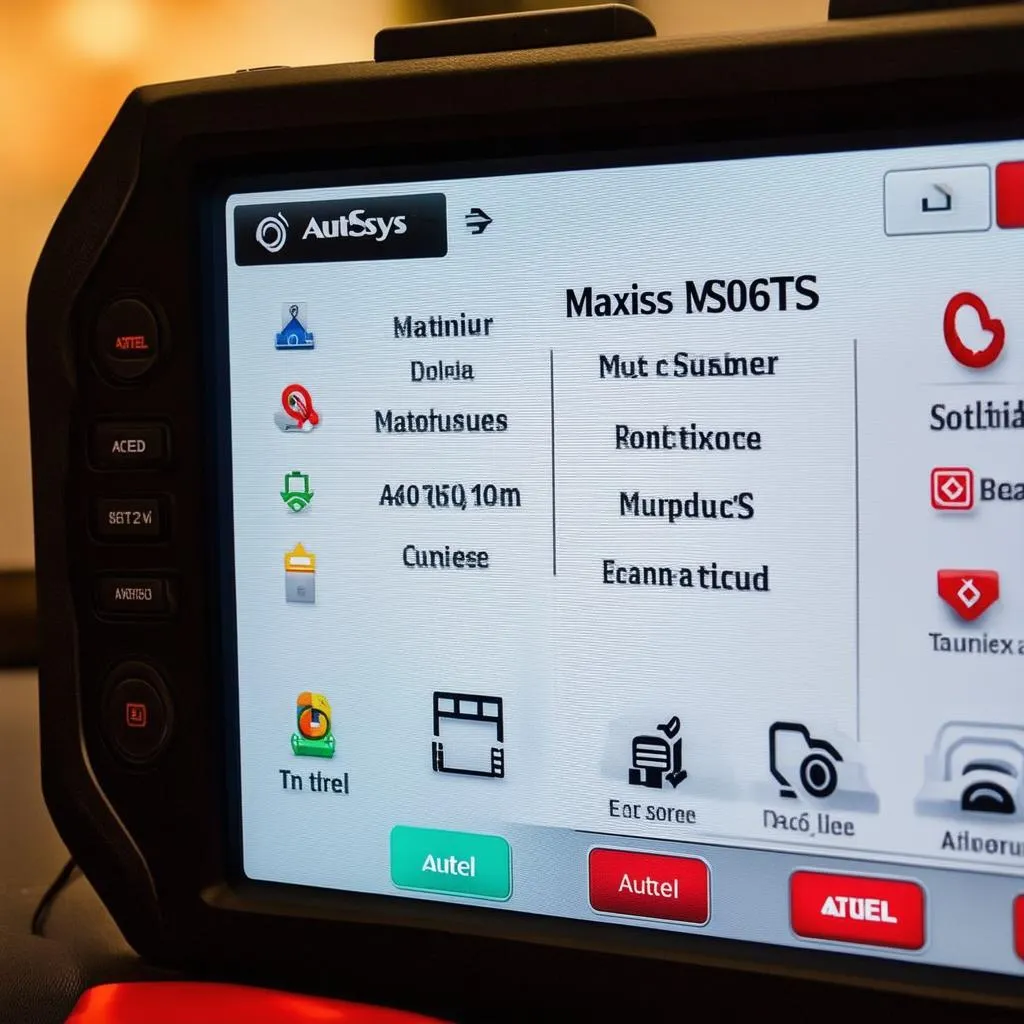 Autel MaxiSys MS906TS User Interface