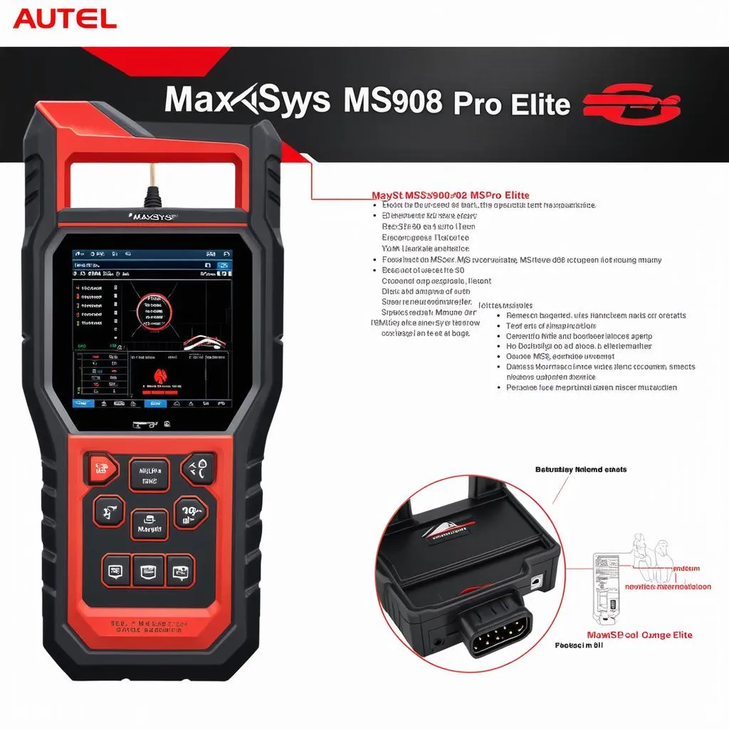 Autel MaxiSys MS908 Pro Elite's features