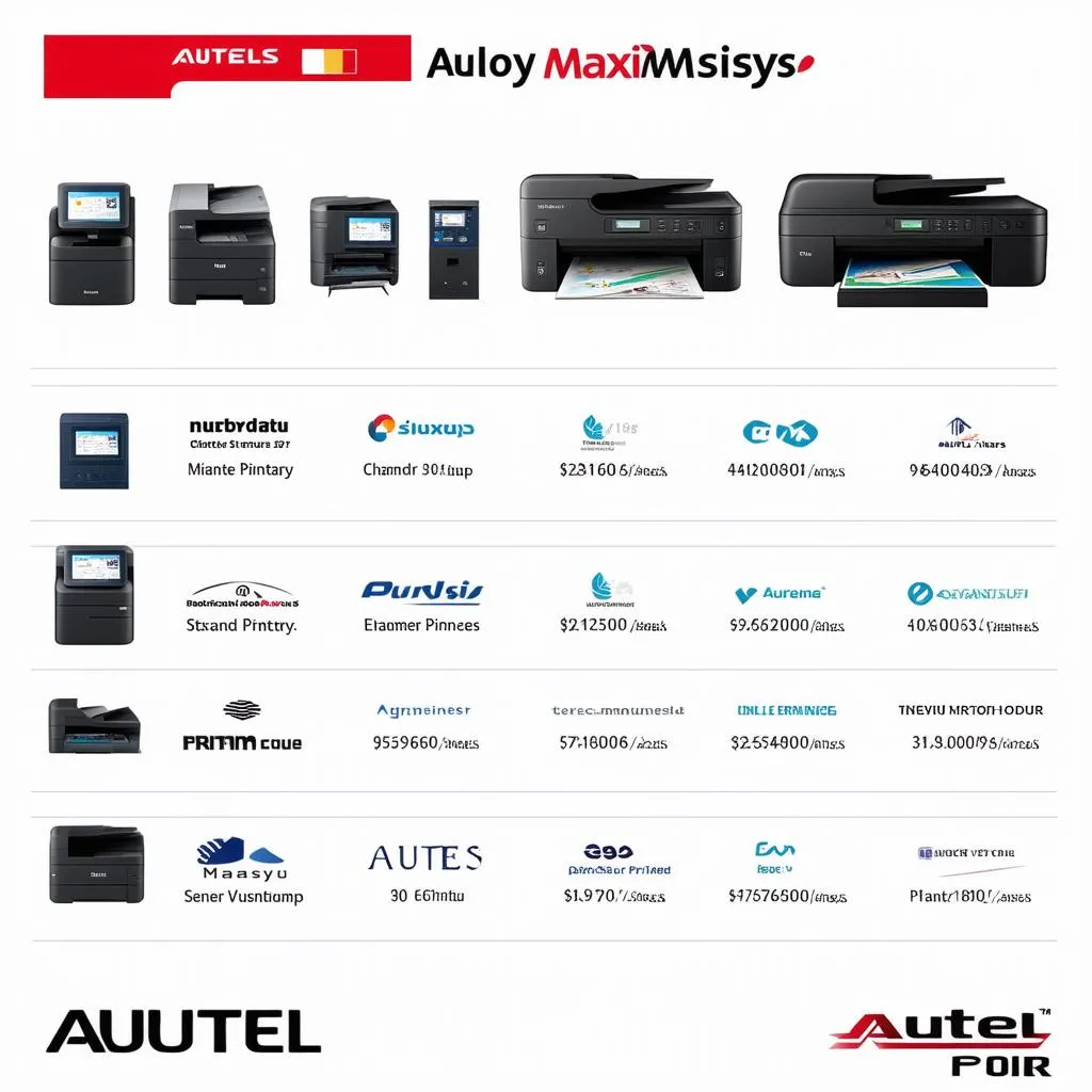 Autel Maxisys Compatible Printers