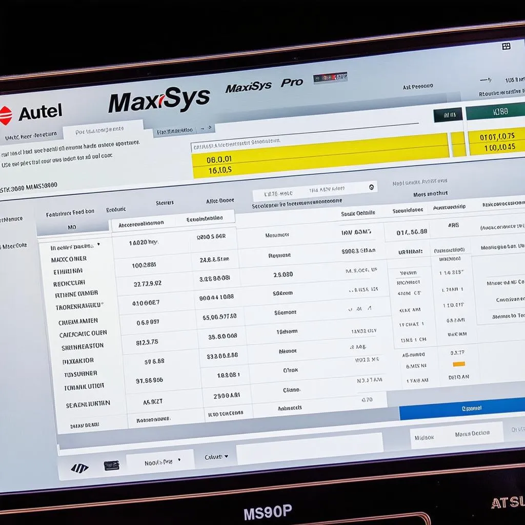 Autel MaxiSys Pro MS908P Software