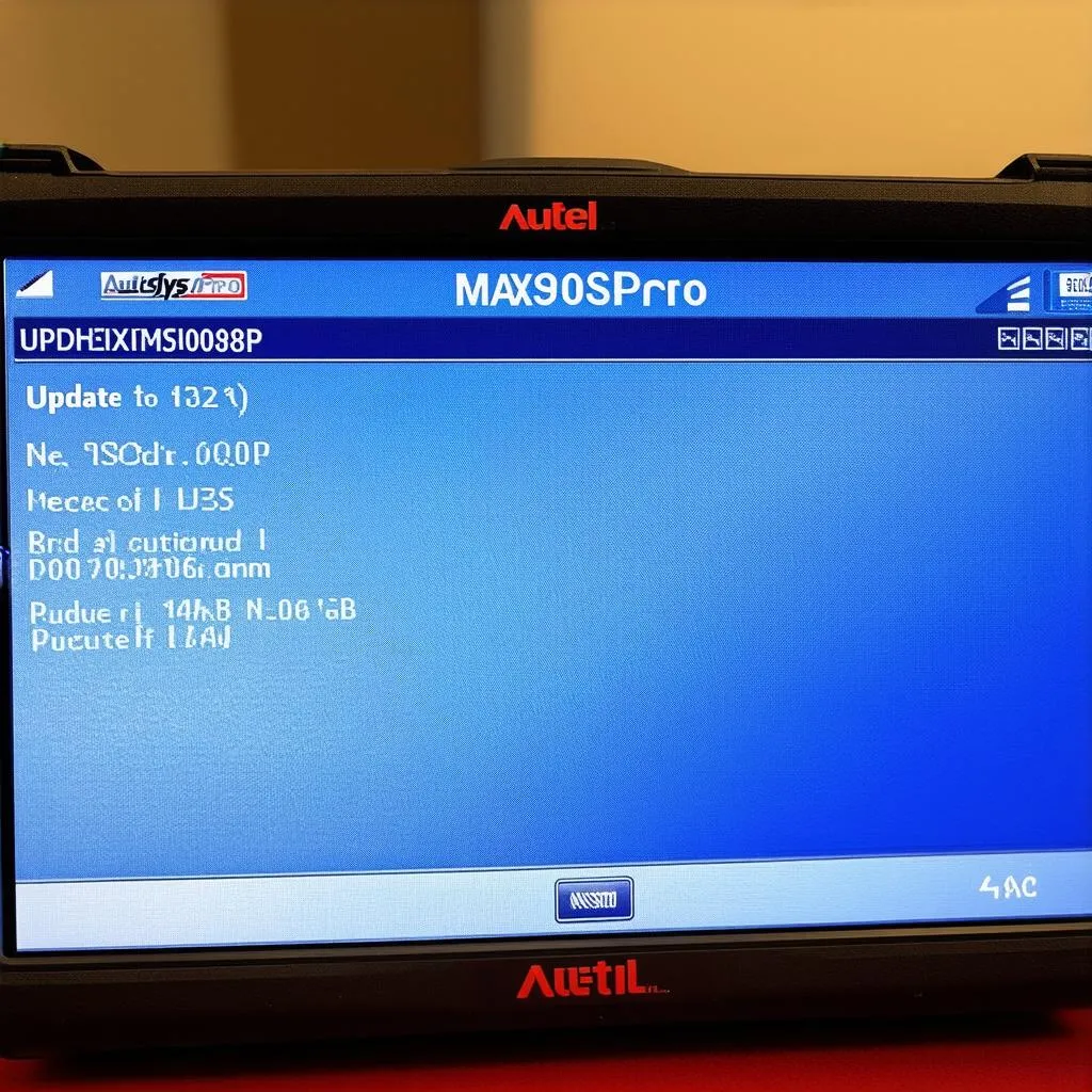 Autel MaxiSys Pro MS908P update information