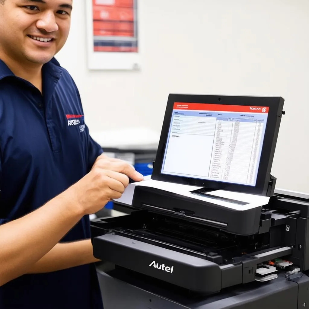 Successful Autel MaxiSys Pro printer setup