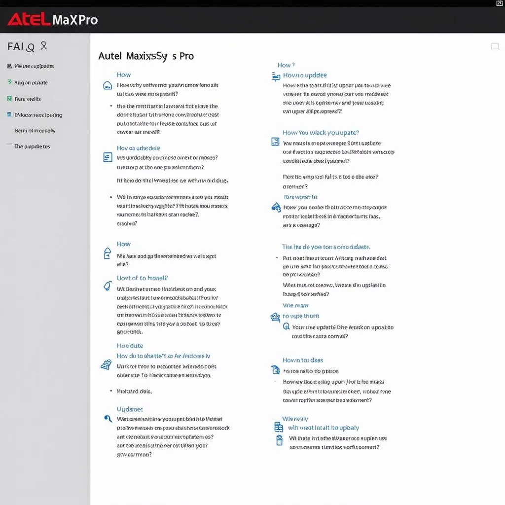 Autel Maxisys Pro Updates FAQ