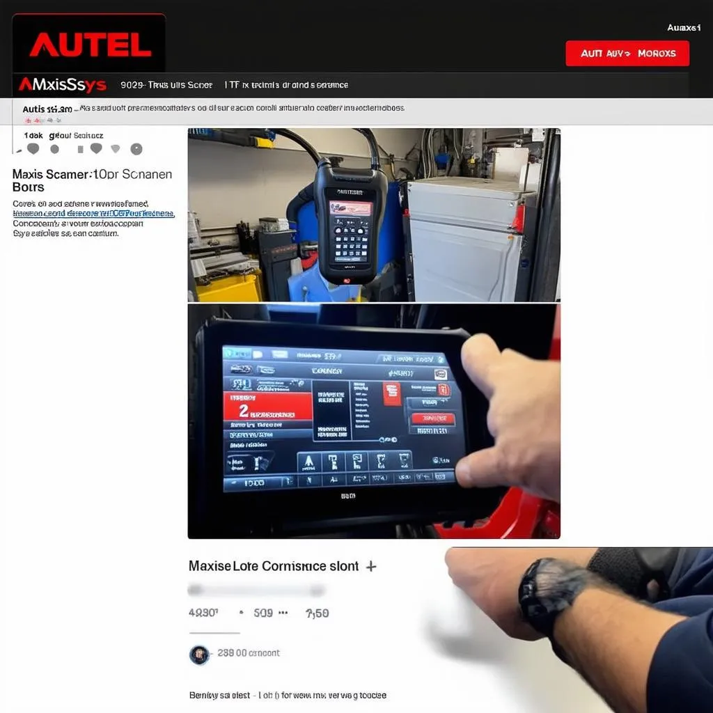 Autel Maxisys Scanner on Craigslist