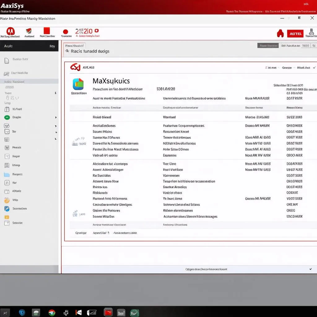 autel maxisys software interface