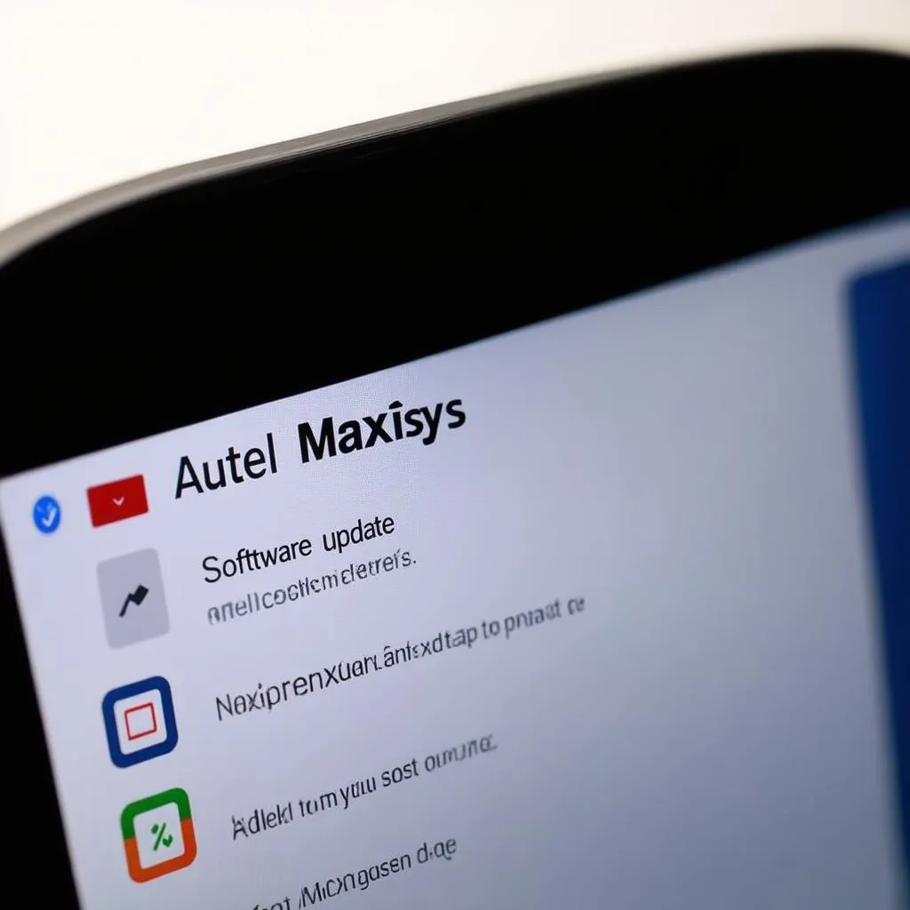 Autel Maxisys software update