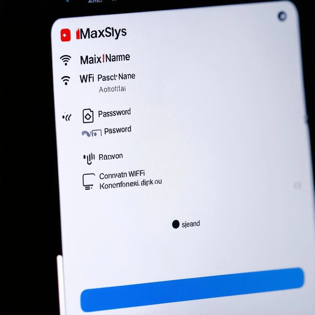 Autel MaxiSys WiFi Network Settings