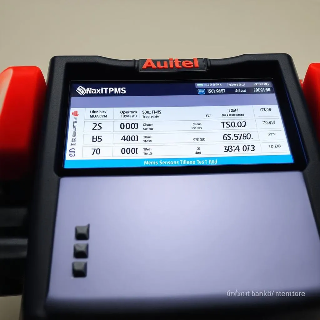 Autel MaxiTPMS TS401 Dashboard