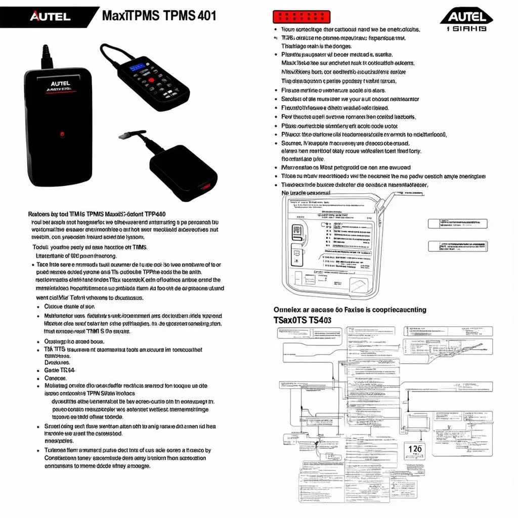 Autel MaxiTPMS TS401 TPMS Diagnostic Tool Manual