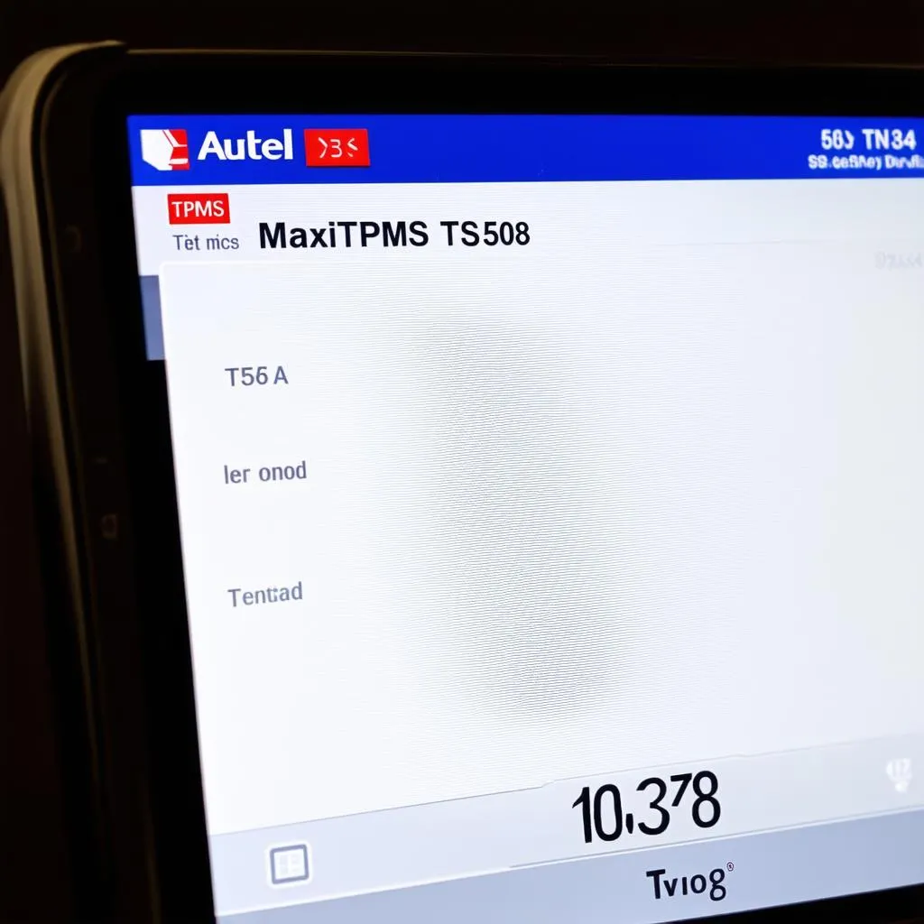 autel maxitpms ts508 screen