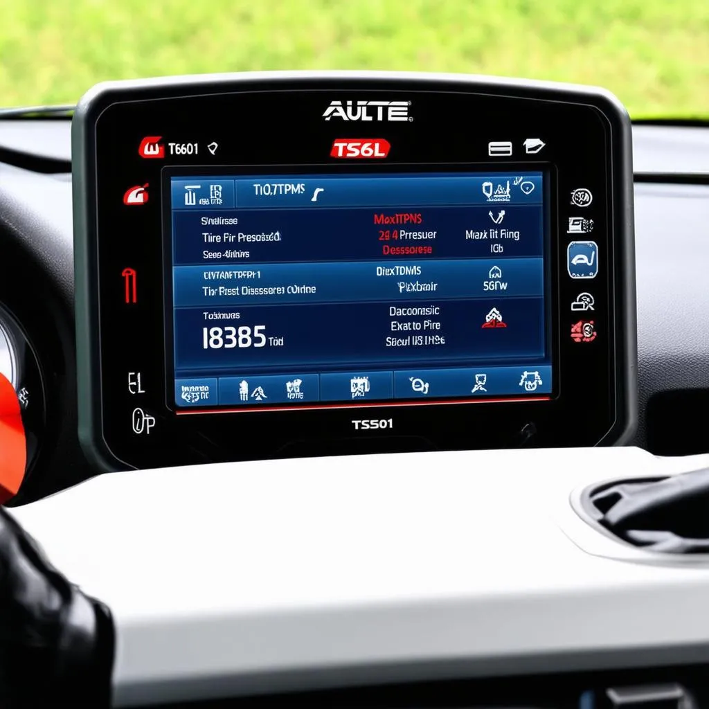 Autel MaxiTPMS TS601 dashboard