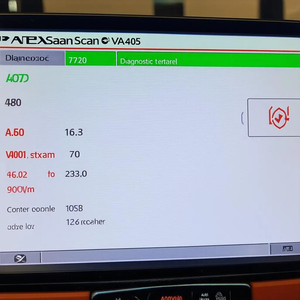 Autel MaxScan VAG405 Screen