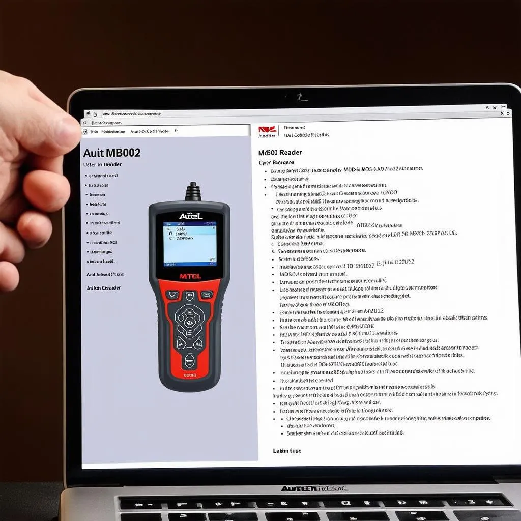 Autel MD802 code reader user manual