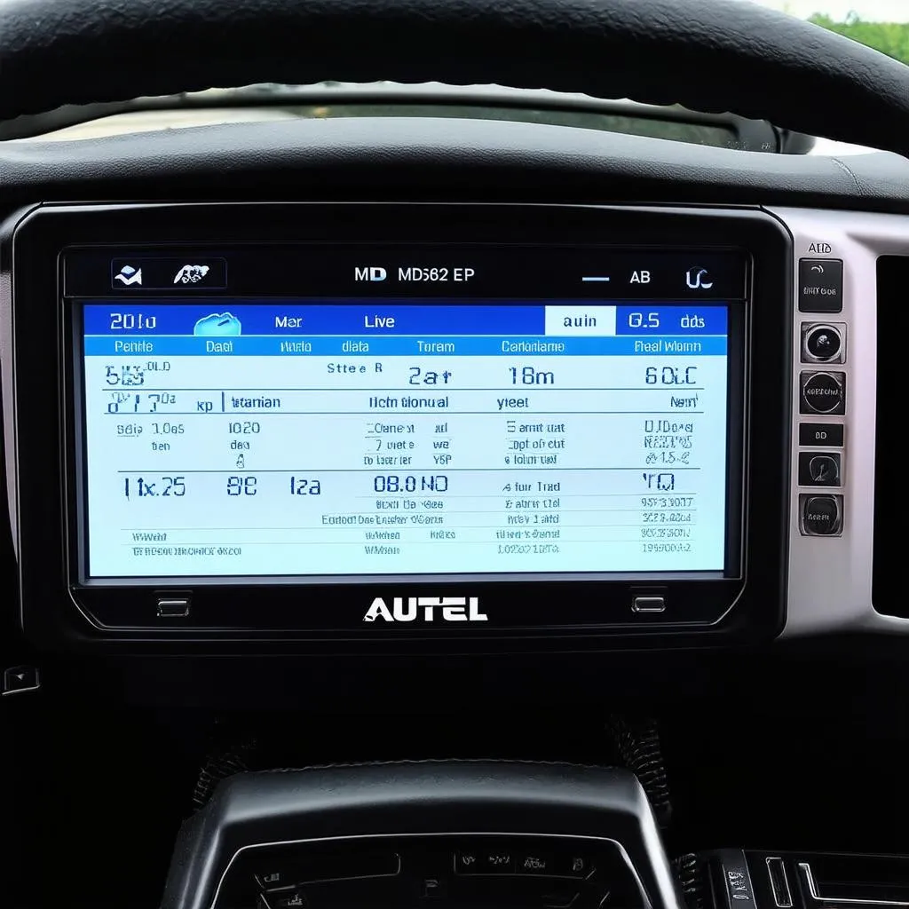 Autel MD802 EPB Dashboard