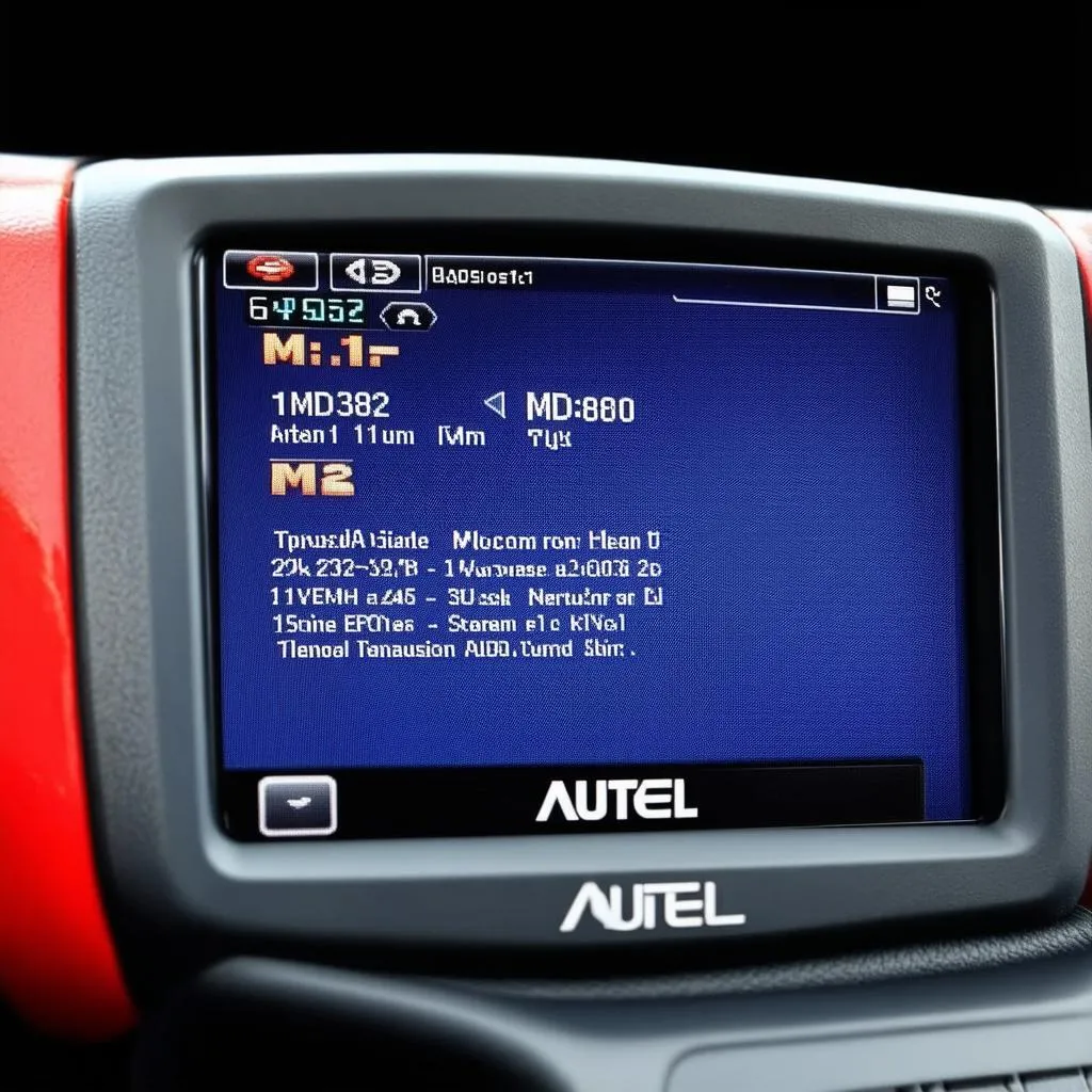 Autel MD802 user interface