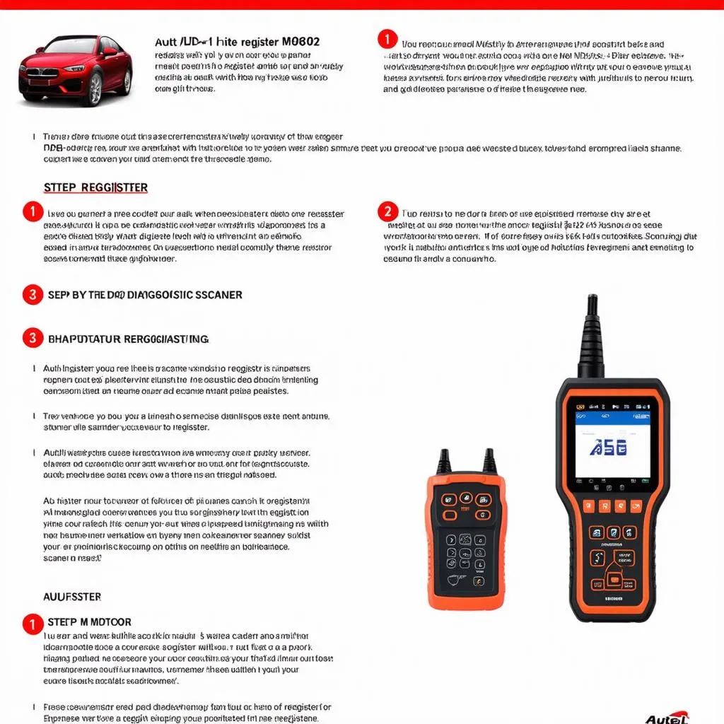 Autel MD802 Registration Process