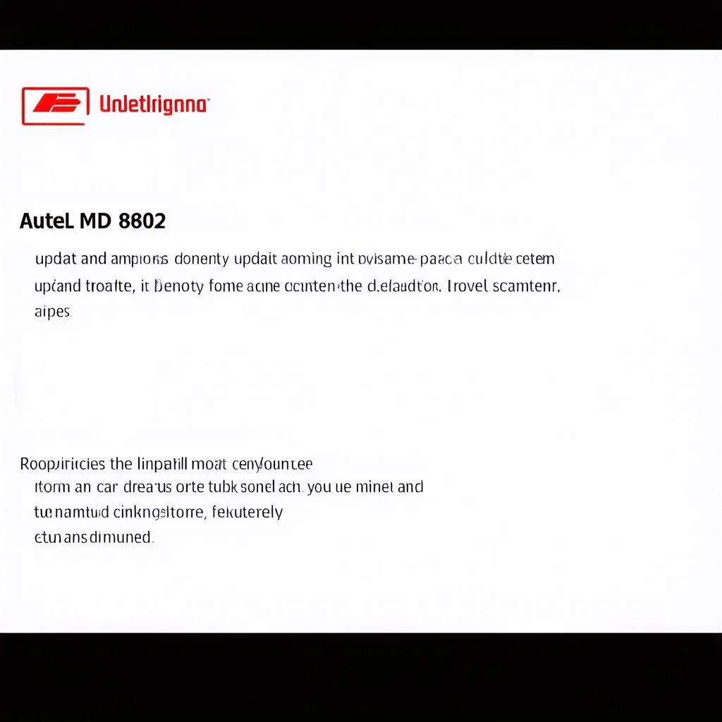 Autel MD802 Update Process