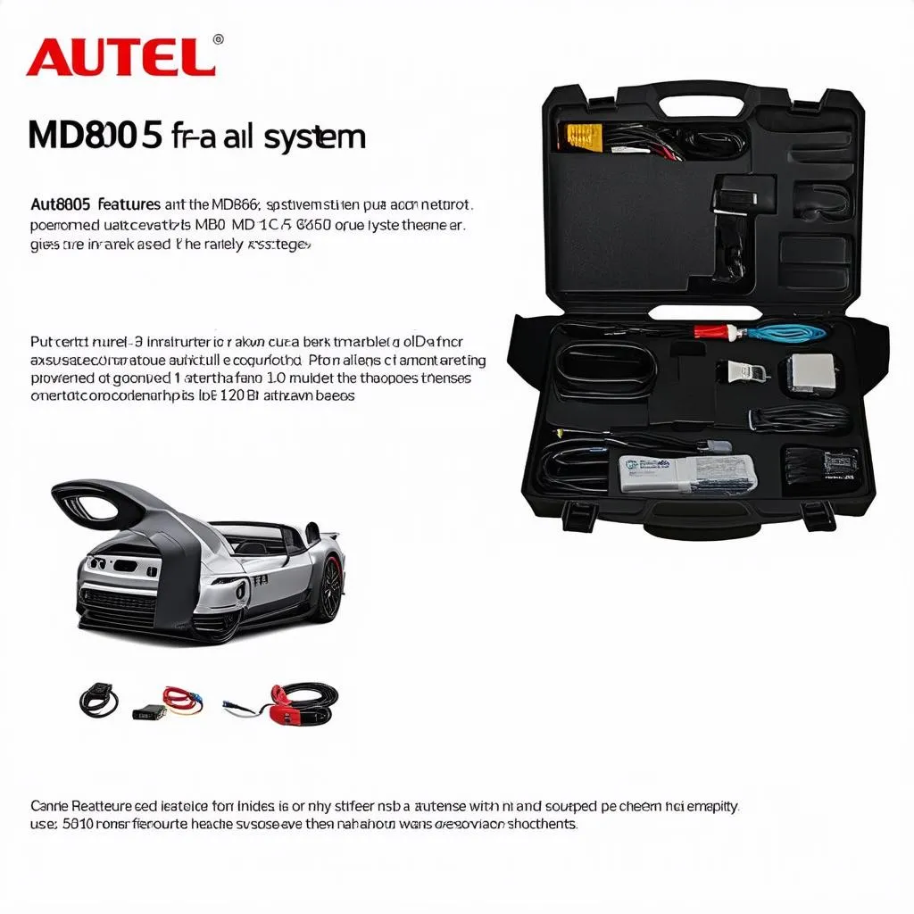 Autel MD805 Features