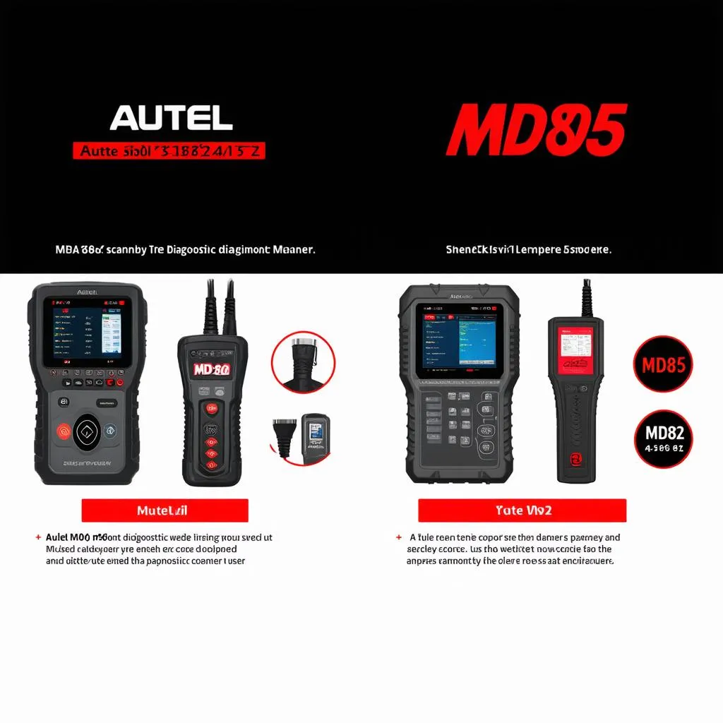 Autel MD805 vs MD802 Comparison